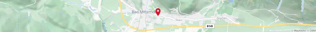 Map representation of the location for Kurapotheke Bad Mitterndorf in 8983 Bad Mitterndorf